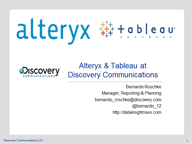 Analytics Tools for the Data Warrior