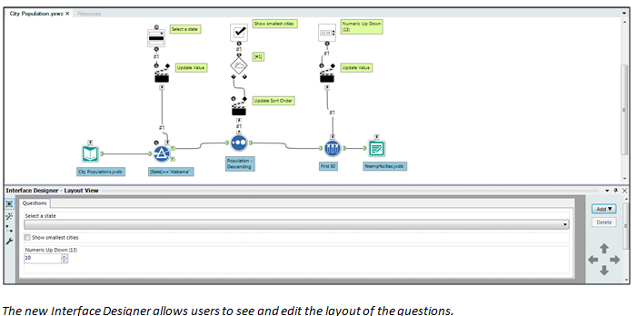 Alteryx 9.0 new interface