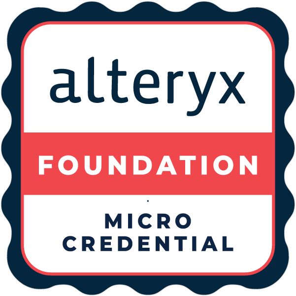 Alteryx Foundation Certified