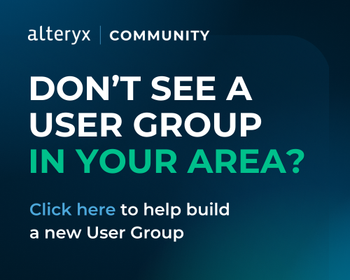 Start a new user group