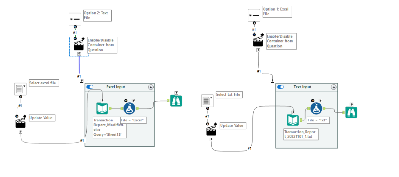 Solved Radio button prompt user to select Input File Alteryx Community