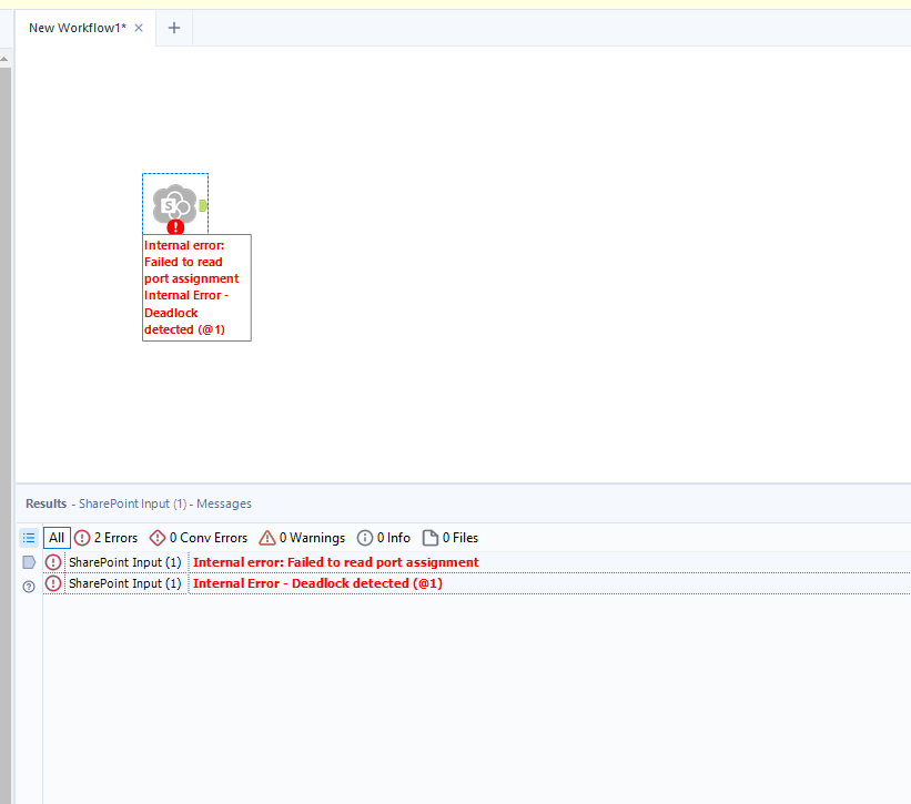 Internal errors while connecting Alteryx to Sharep... Alteryx Community