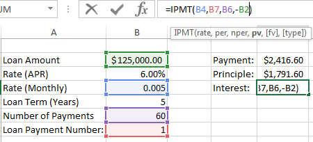 How To Calculate Monthly Payment With Apr In Excel - Payment Poin