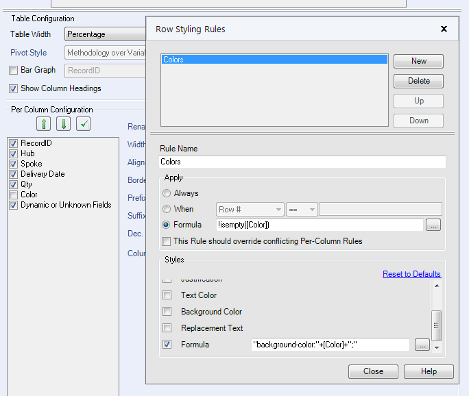 Solved: Row Rule Formatting - Alteryx Community