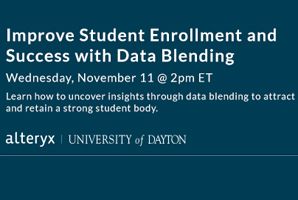 Join Us for a Webinar: Improve Student Enrollment and Success with Data Blending