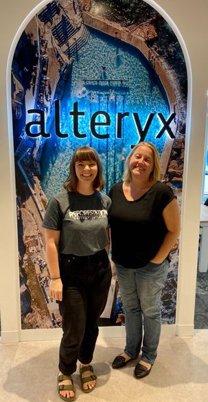 Beth (left) and Kylie at the Alteryx Sydney office!