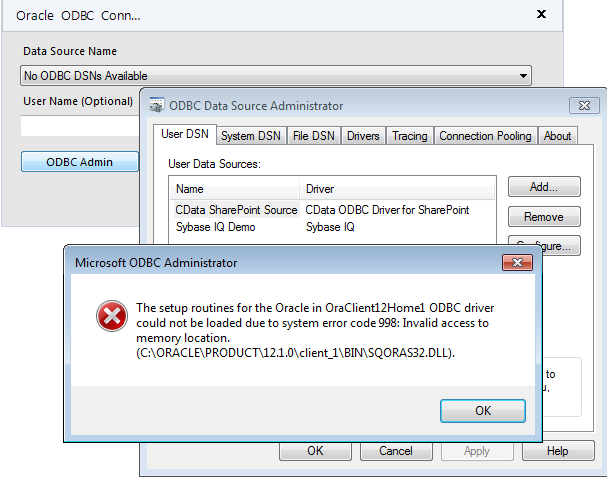 Install oracle odbc driver on sql server