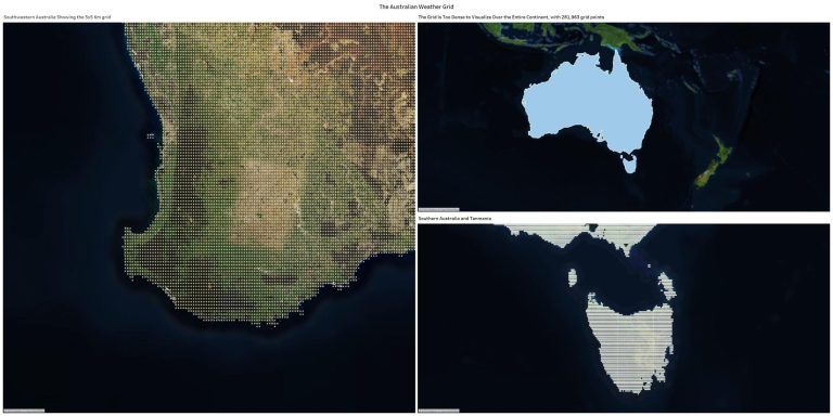 Figure 1 – The Australian weather grid