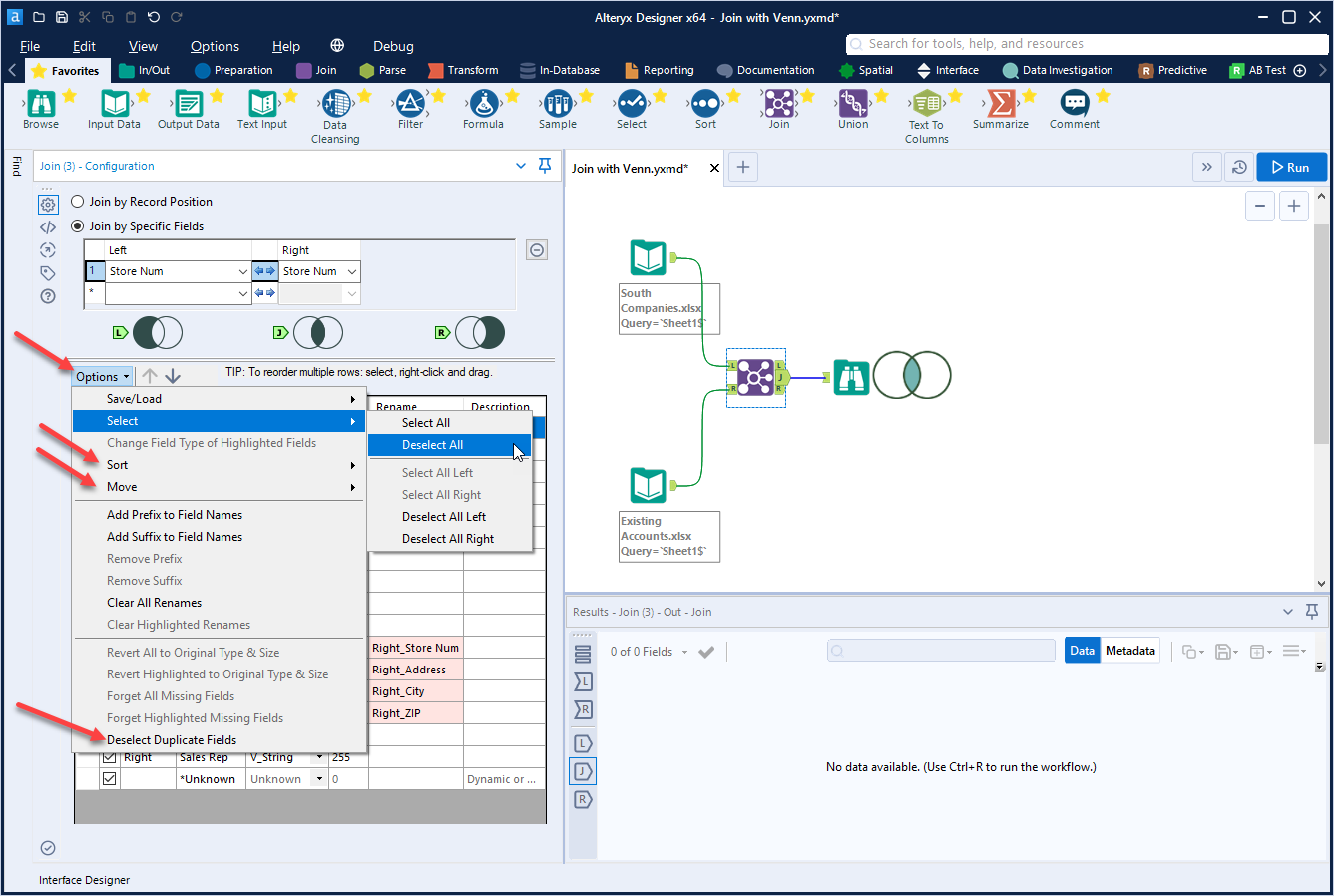 How to Combine Join Output Anchors with a Union To... Alteryx Community