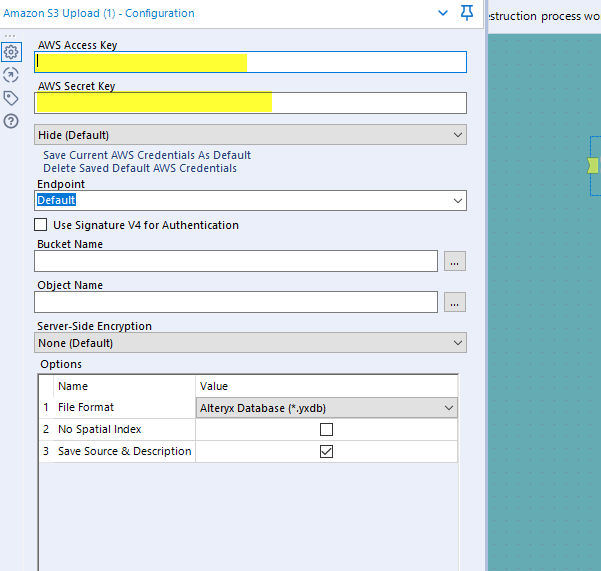 Amazon S3 credentials how to update the key and Alteryx Community