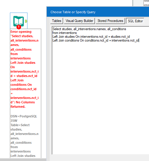 Error Sql Driver Connect When Query Is Complex Alteryx Community 8327