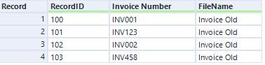 Old Invoice numbers