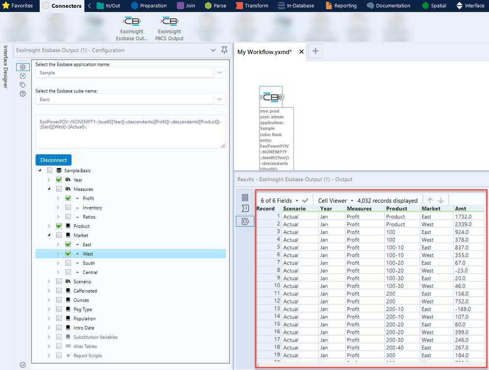 Screen shot of Alteryx APA Platform software.