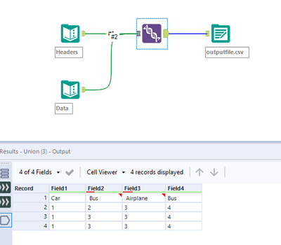 Solved Header Issue Alteryx Community