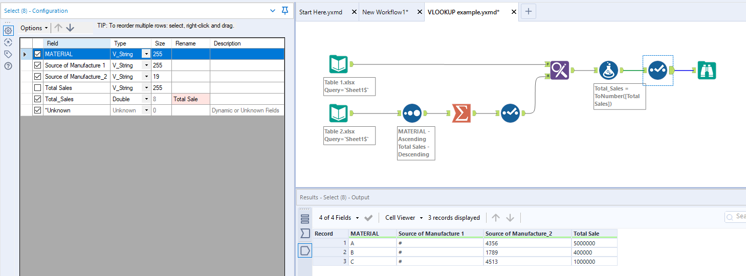 Solved Vlookup With Designer Alteryx Community 5497