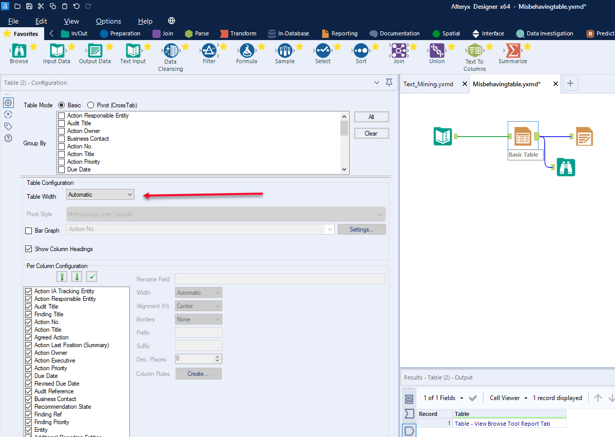 Fixing Column Width In Excel Render Tool Alteryx Community