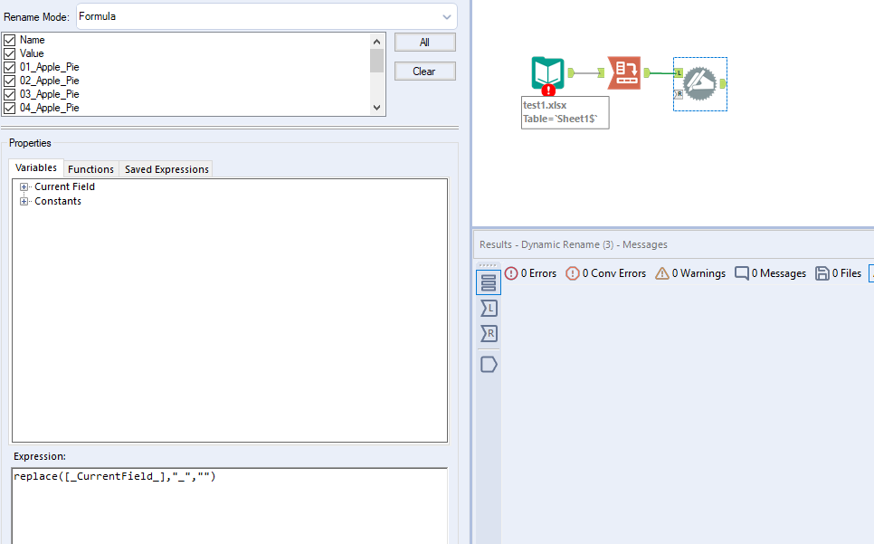Solved How to remove underscore in title line Alteryx Community
