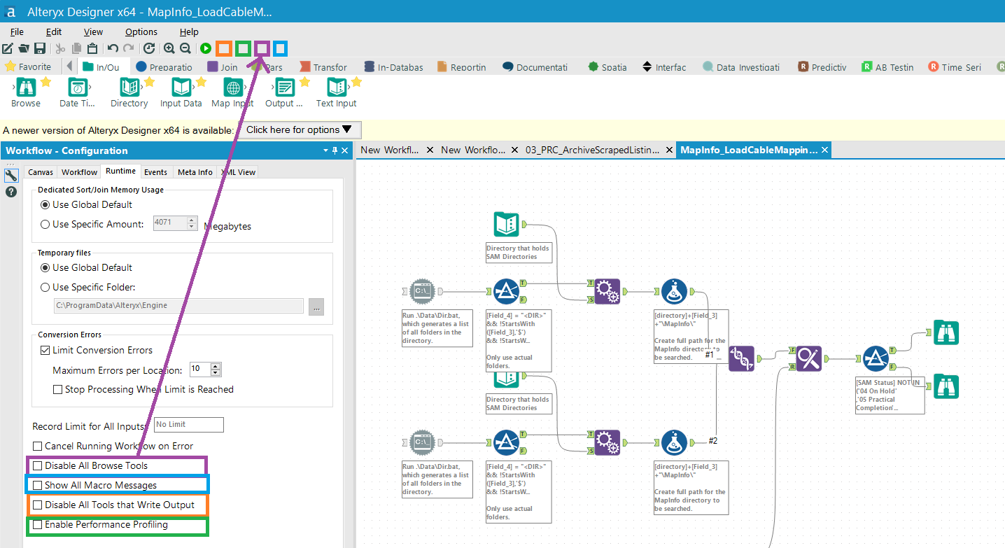 Move workflow configurations into the shortcut too... Alteryx Community