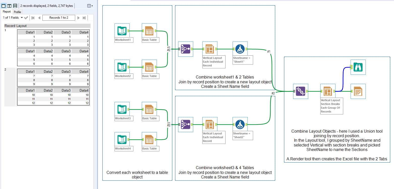 Solved: Output to multiple sheets in same workbook not pos - Alteryx  Community