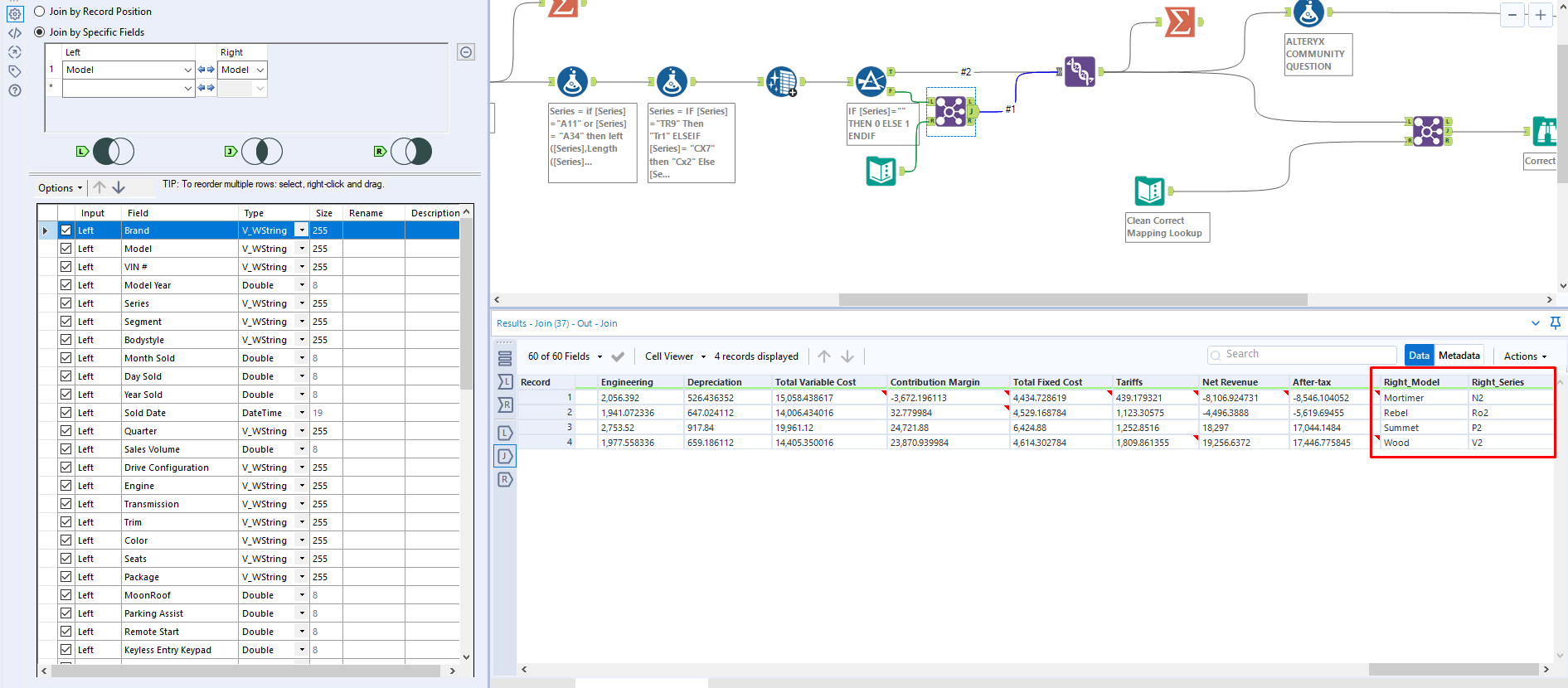 Solved: Need help identifying data combination issues and