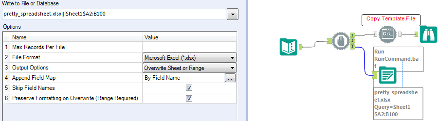 save excel template