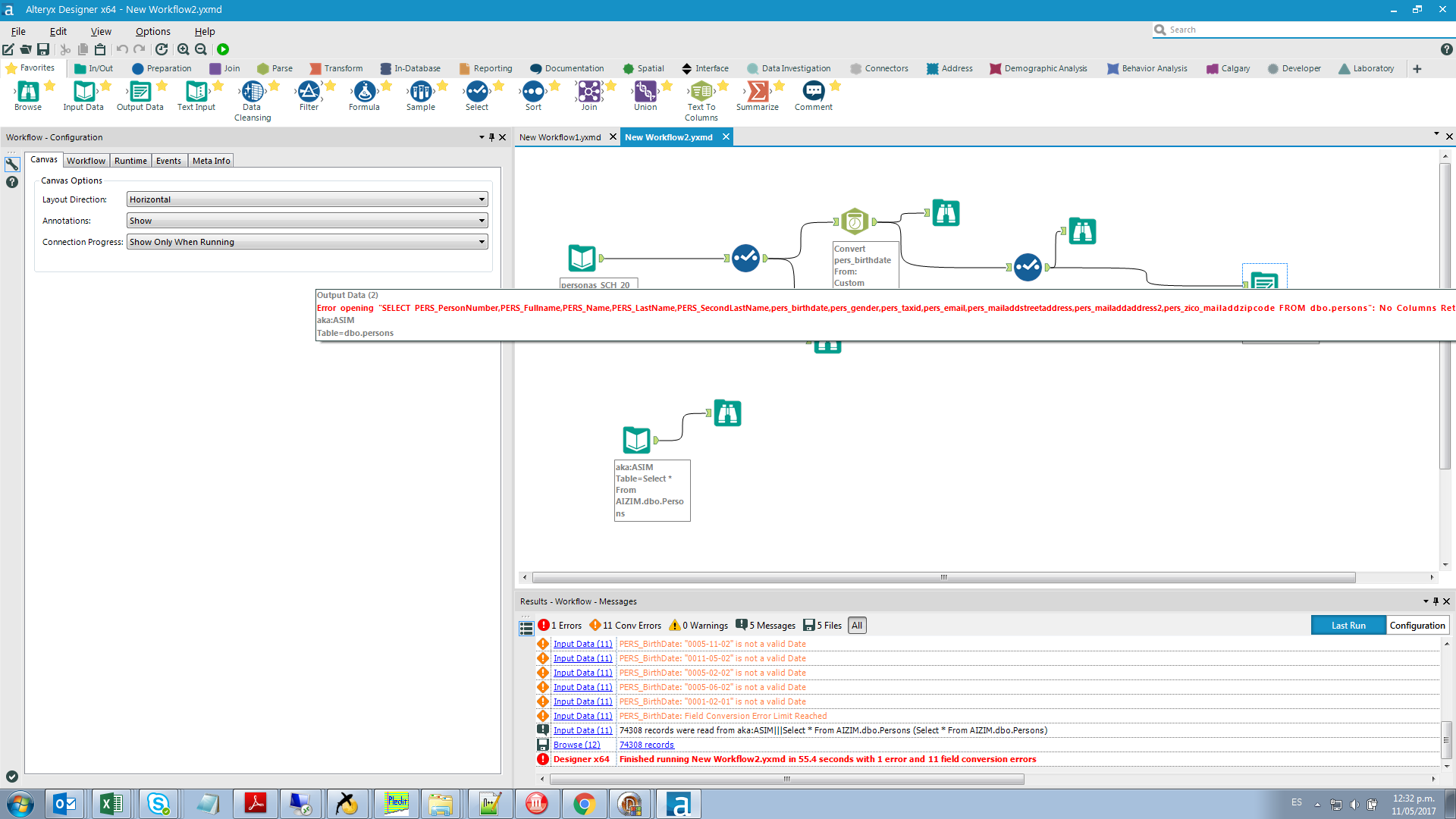 Append sql error alteryx community