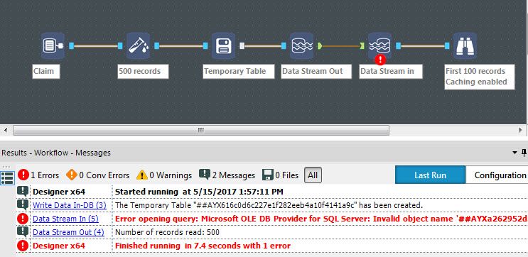 Data Stream In Temp Table Sql Server