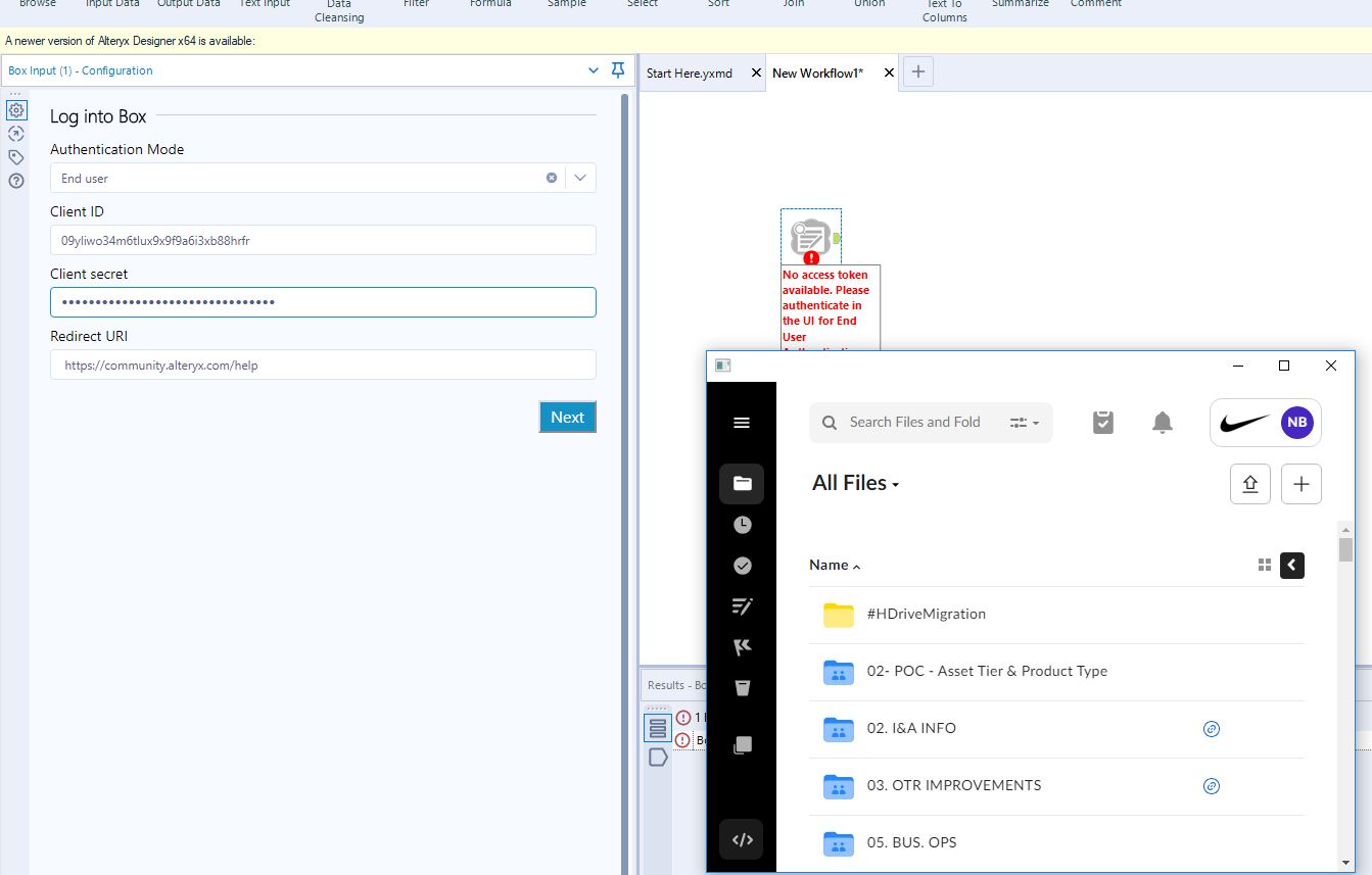 New Box Connectors on the Alteryx Public Gallery Alteryx Community