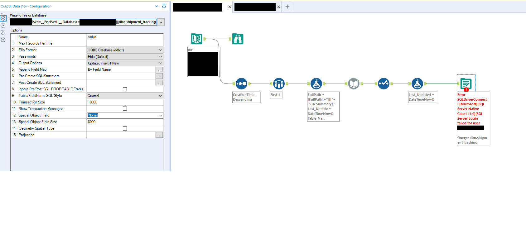 Solved DSNless connection string issue Alteryx Community