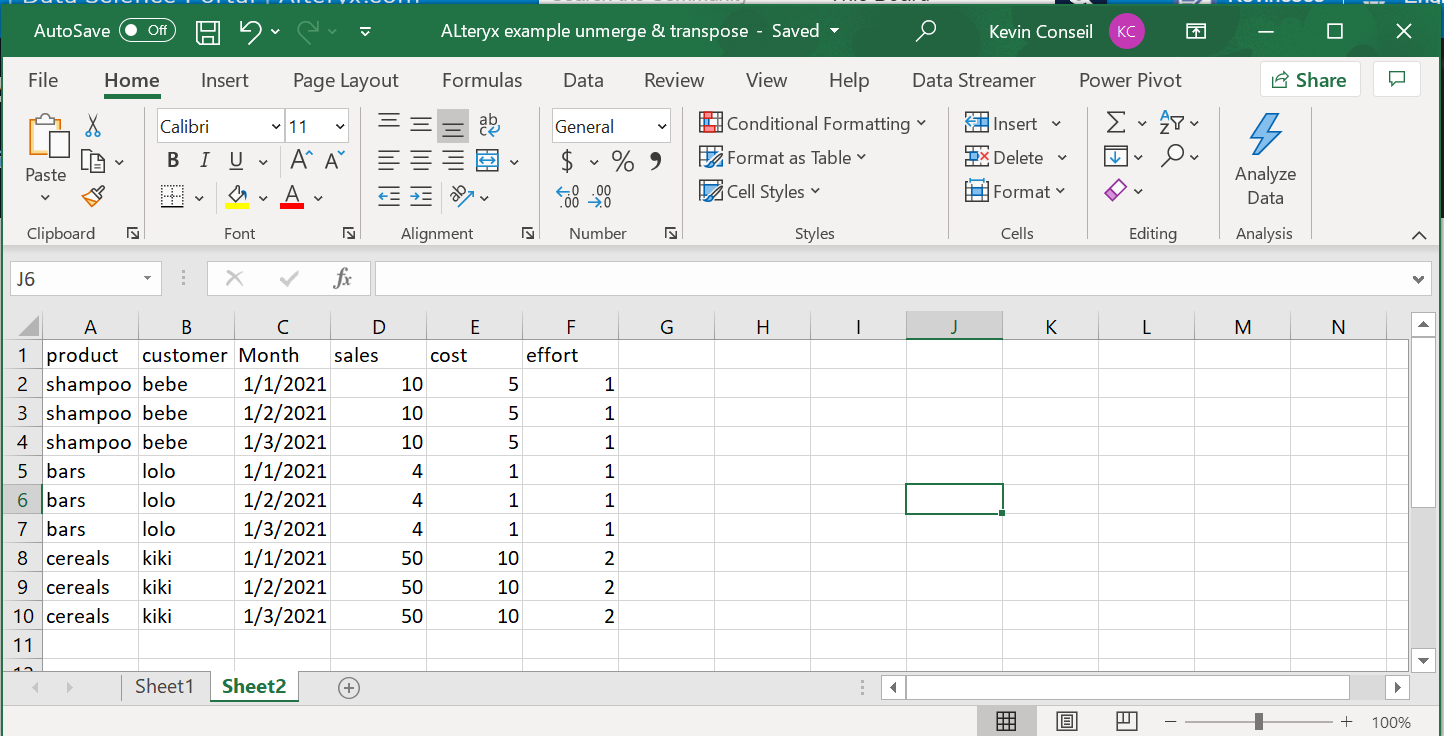 Solved: Unmerge cells, copy values and transpose multi row... - Alteryx ...