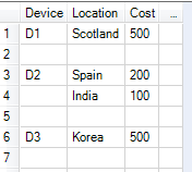 Required Output - with same number of rows with right correspondence
