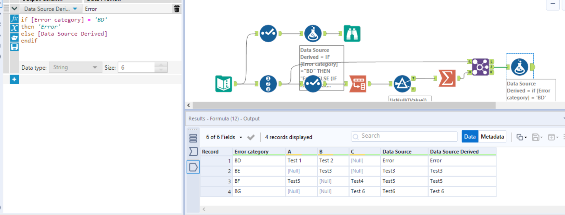 Need a help in if else formula of Alteryx that is ... - Alteryx Community