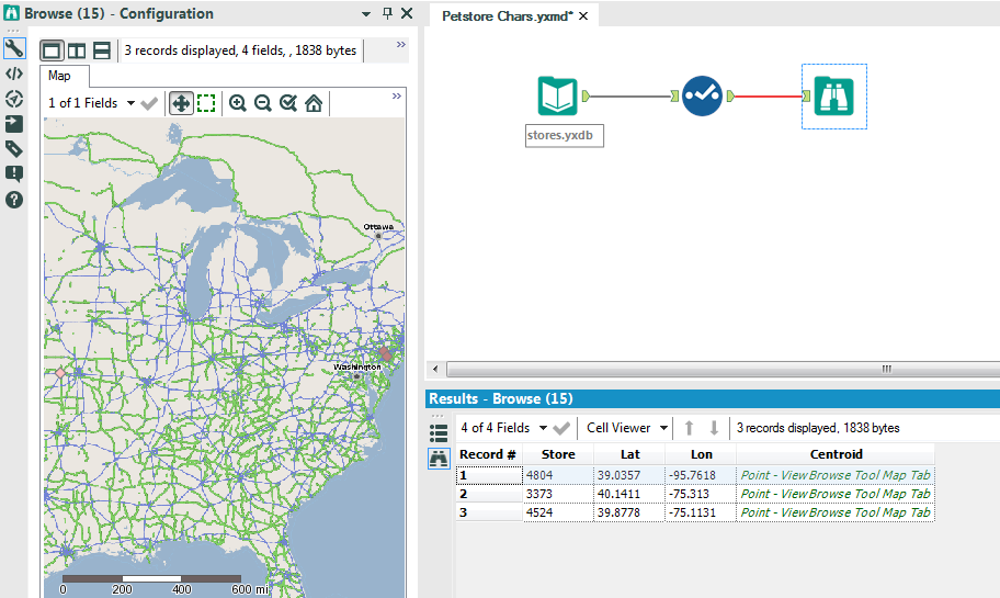 Alteryx Designer Results Window