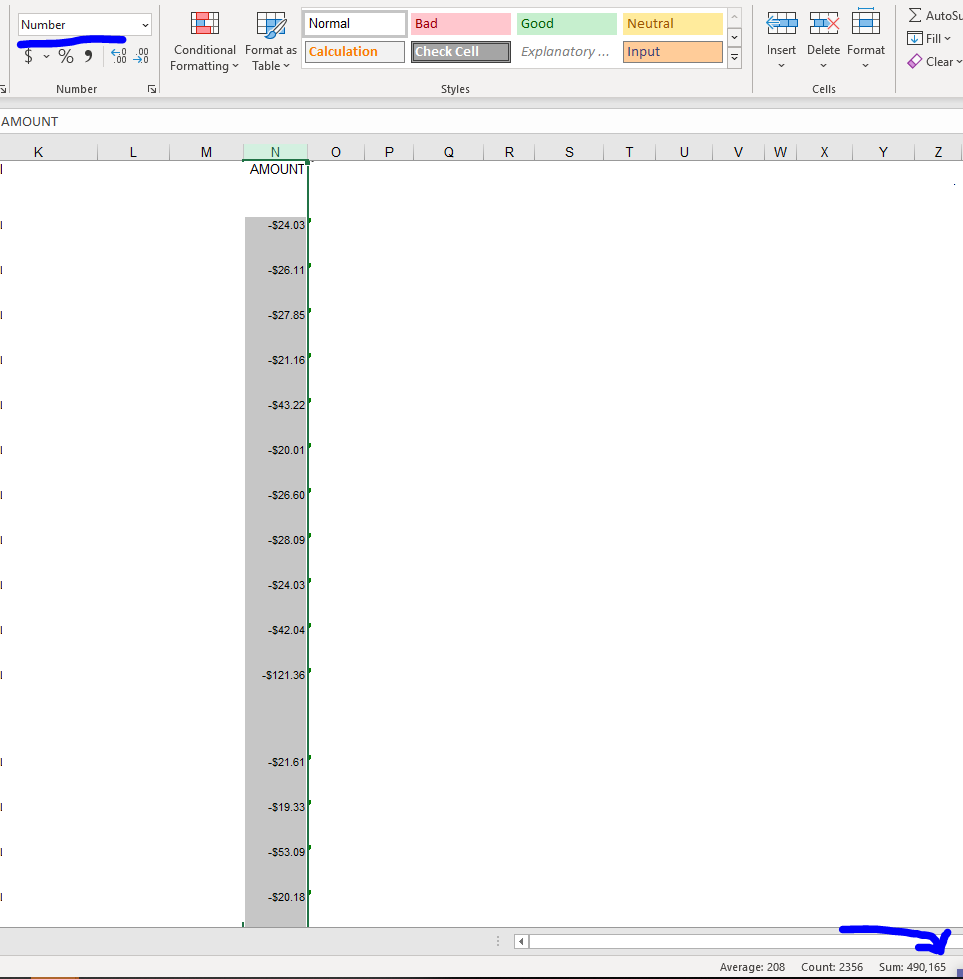 before re-selecting data type