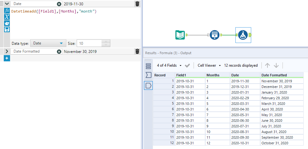 Generate Months Using the generate rows function - Alteryx Community