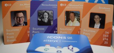Icons of Alteryx Community Card Game
