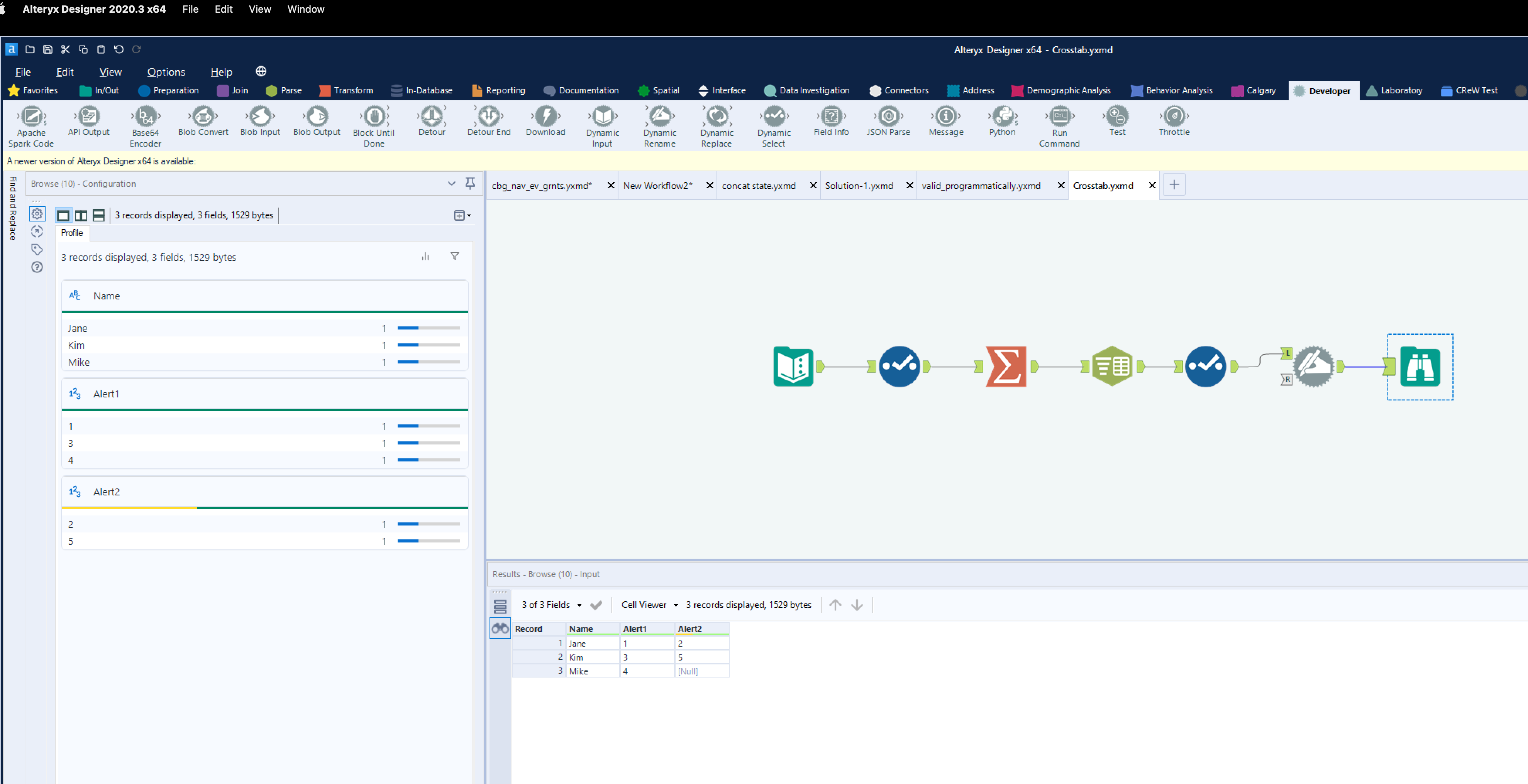 Cross Tab Alteryx Community