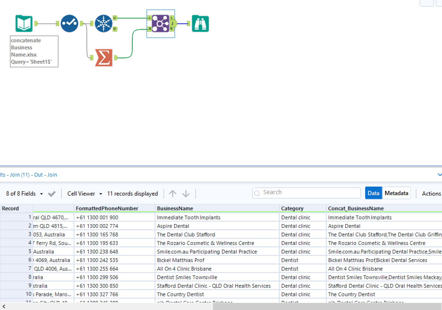 Solved Group By And Concatenate All Record Alteryx Community 6467