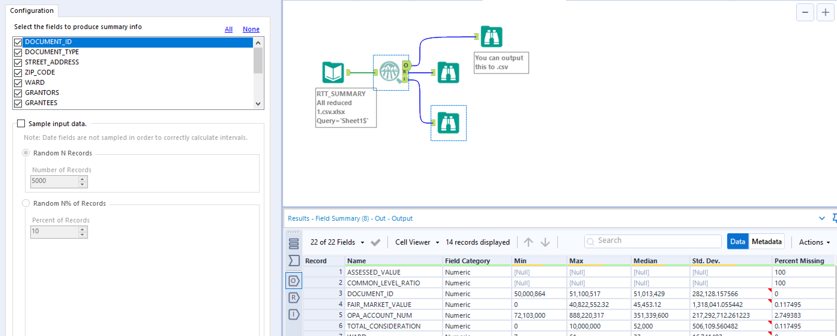 Sample TimeProfile csv