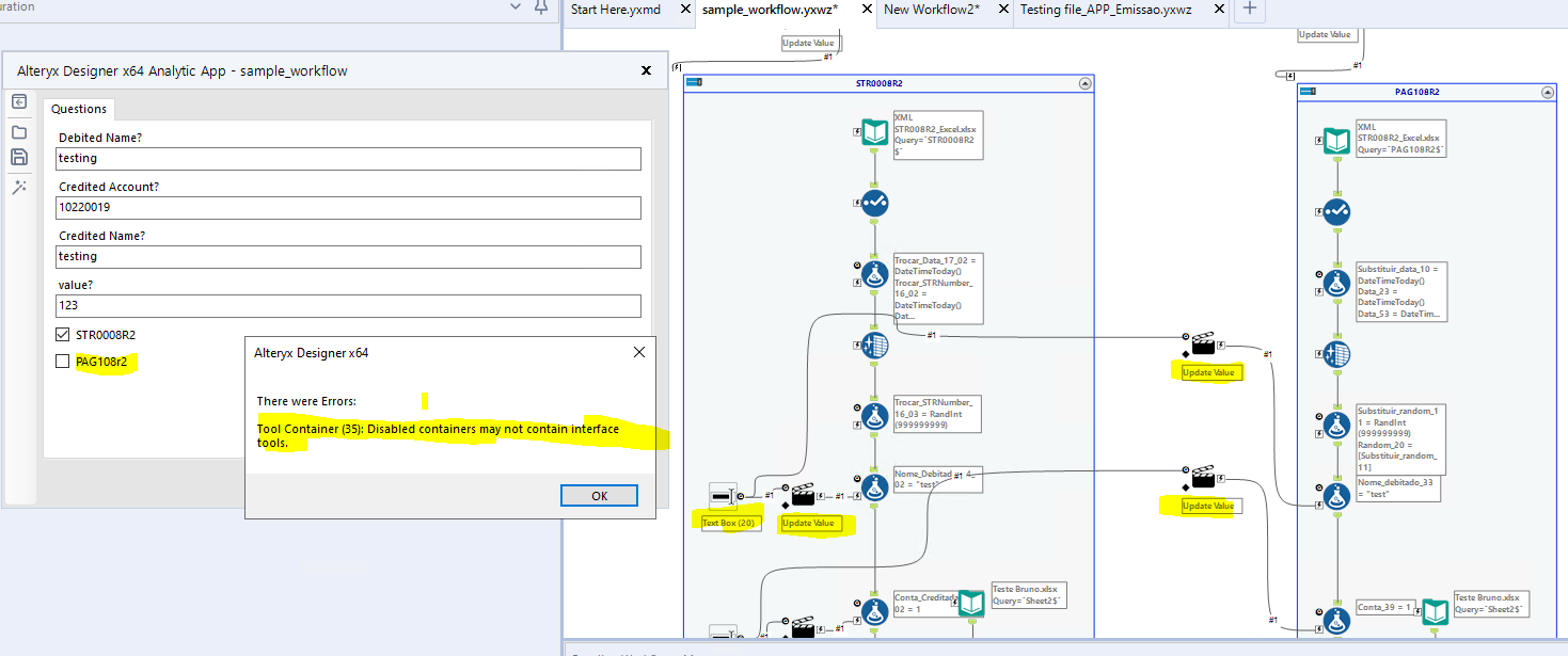 Solved: How to connect Check Box tool to Input tool to run... - Alteryx ...