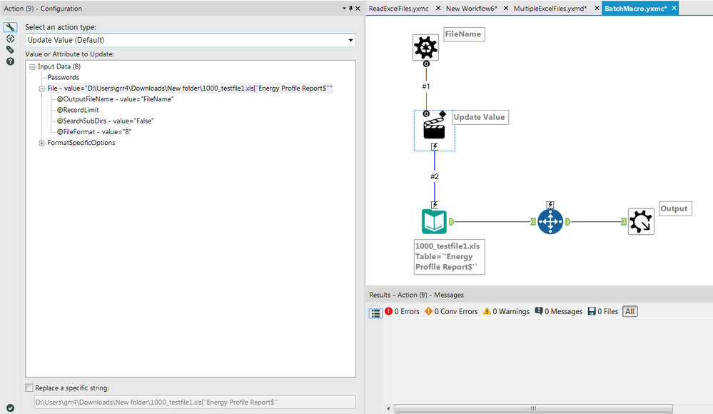 Batch Macro - Action Configuration