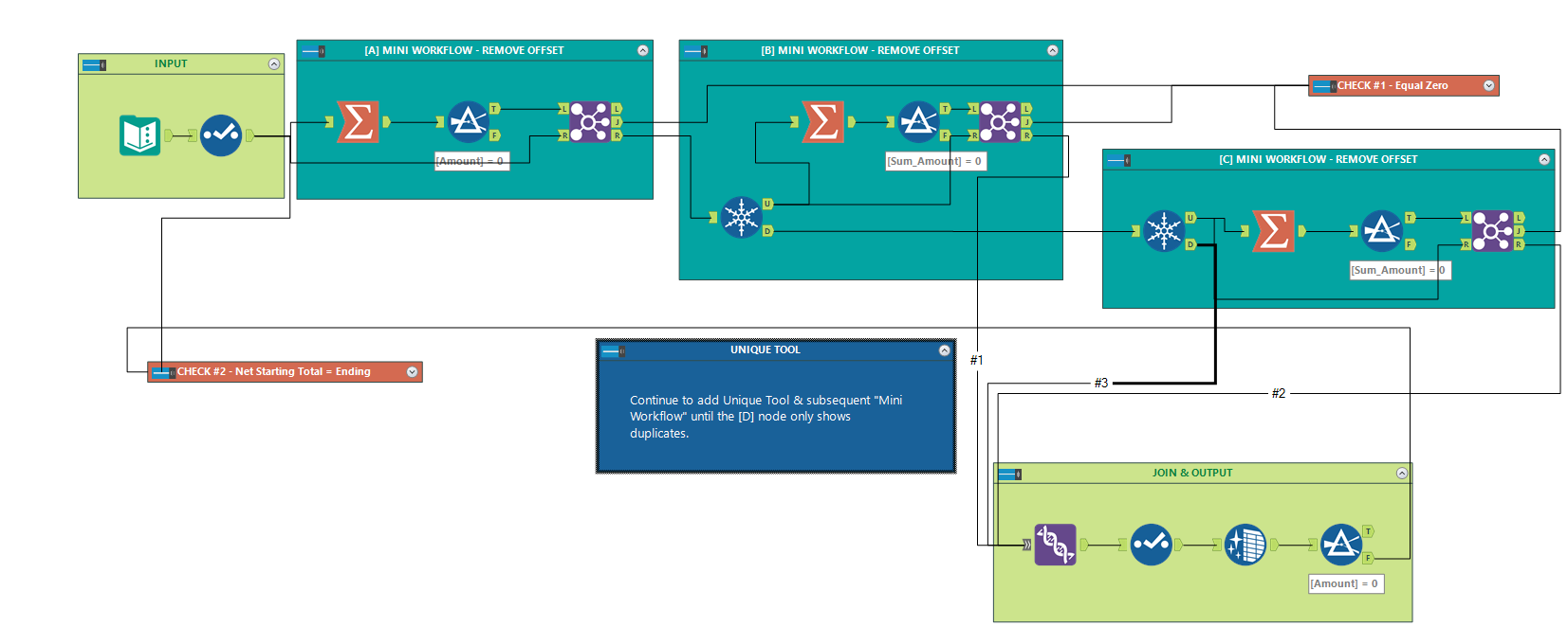 How to remove 2 of 3 lines that are offsetting ent... Alteryx Community