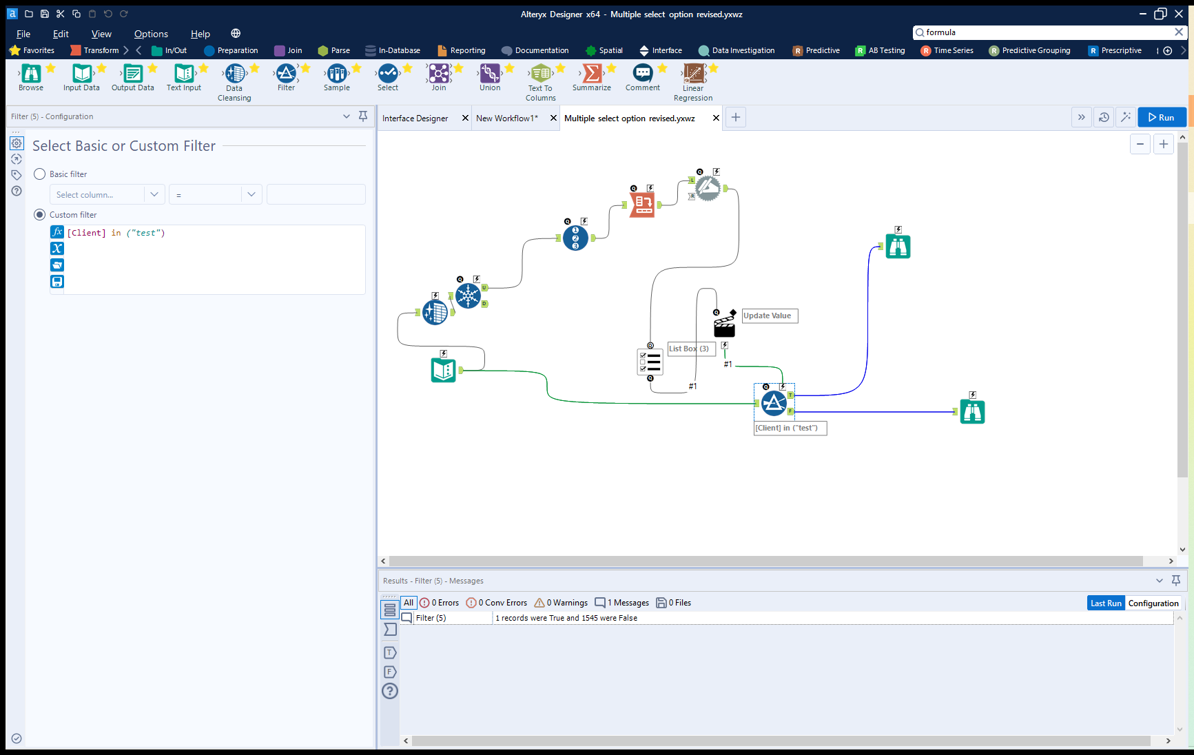 Solved Populating entire list to Multiple Select Names Alteryx Community