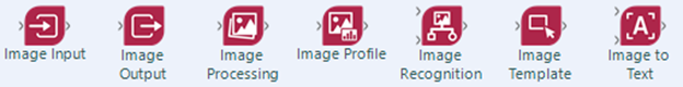 Les outils Profil d'image et Reconnaissance d'image sont les dernières nouveautés de la catégorie Vision par ordinateur