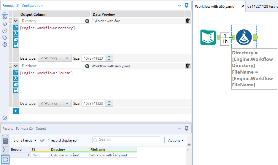 Solved AMP engine constants doesn't support unicode chara... Alteryx