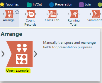 Arrange Tool - Alteryx Community