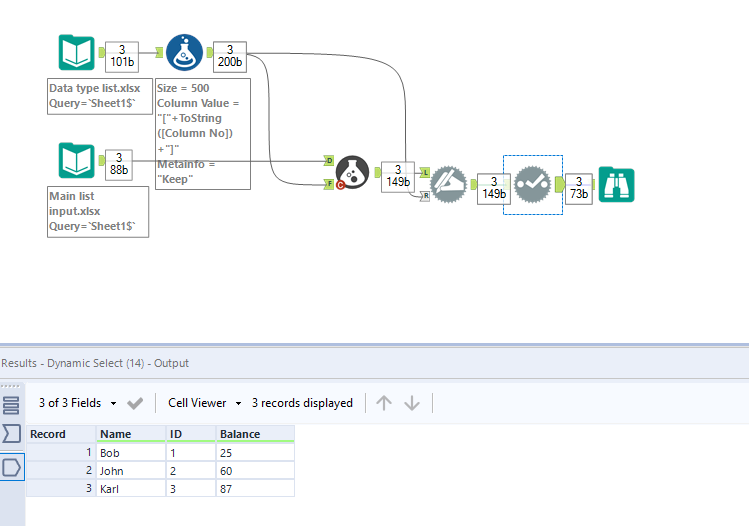 Changing Data Types from an external file - Alteryx Community
