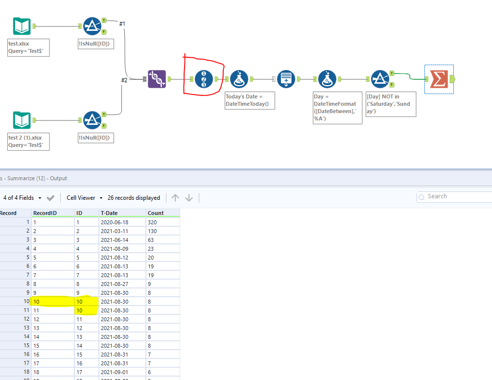 workflow day count using dates excluding weekend... Alteryx Community