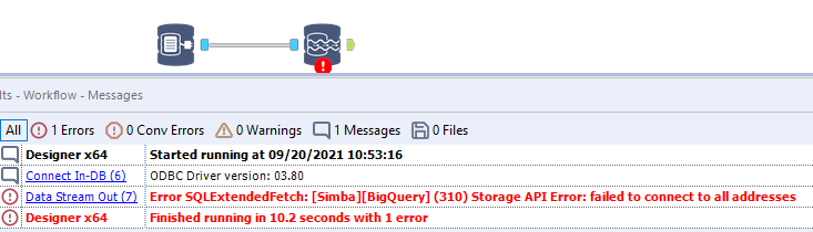 Solved: Bigquery Error SQLExtendedFetch: 310 Storage API E 