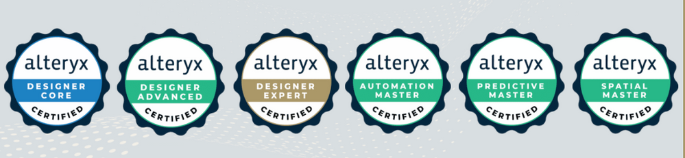 We will issue digital badges for all our certifications including Designer Core, Designer Advanced, Designer Expert, Predictive Master, Automation Master and Spatial Master.